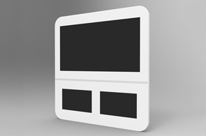 壁挂三屏广告机